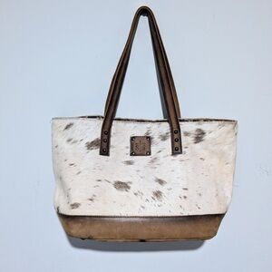 STS Ranchwear Cowhide Tote Shoulderbag & Wallet Clutch